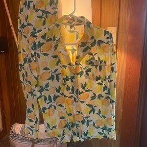 Size Lg Old Navy circa 1992 Citrus 2 piece Pajama set